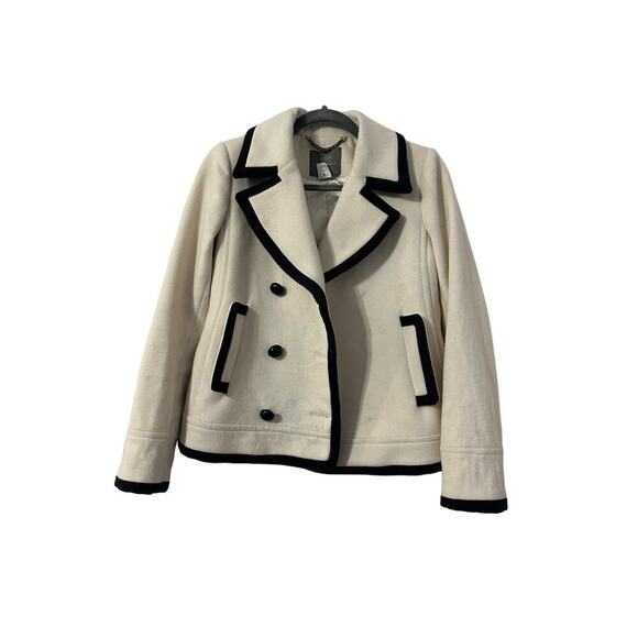 J. Crew Wool Peacoat Double Breasted MISSING BUTTONS Size 2 - Picture 1 of 4